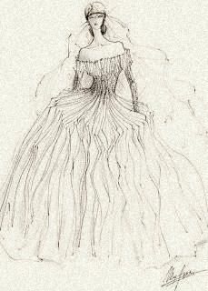 A wedding gown for royalty, by Max Azria