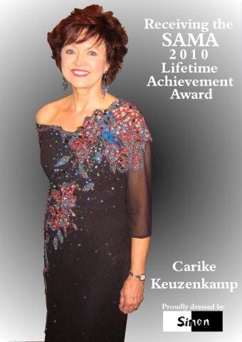 Carike Keuzenkamp dressed in couture by Simon Rademan