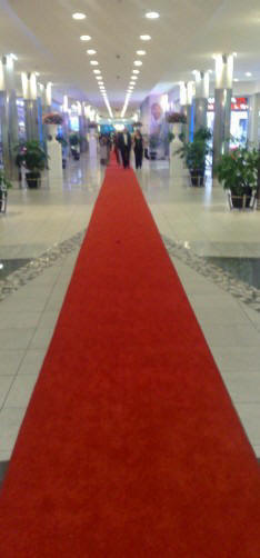 A perfect long Red carpet - at Vodaworld - @ the CEO Awards 2008