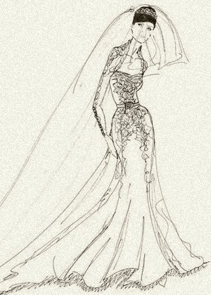 A wedding gown for royalty, by Karen Willis