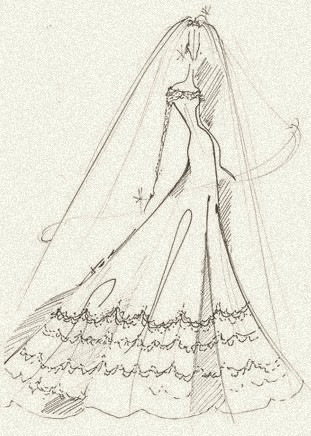 A wedding gown for royalty, by Reem Acra