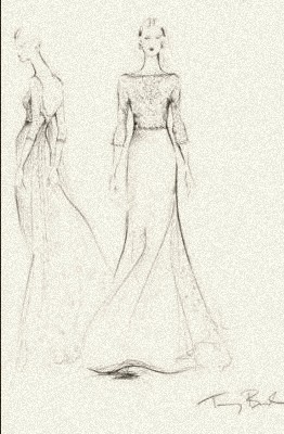 A wedding gown for royalty, by Tory Burch
